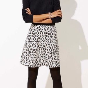 LOFT Cheetah Print Mini Skirt